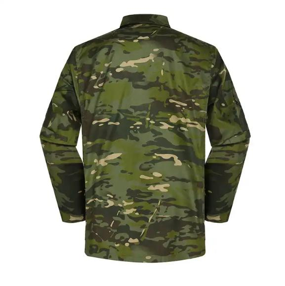 Ropa táctica de camuflaje woodland personalizada, uniforme de vestido de camuflaje