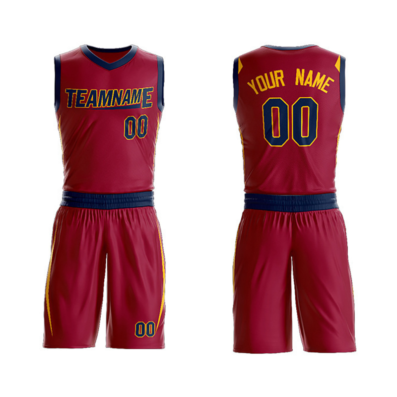 Conjunto de uniforme deportivo de baloncesto personalizado para hombres, pantalones cortos, camiseta reversible de sublimación, uniformes de práctica de baloncesto
