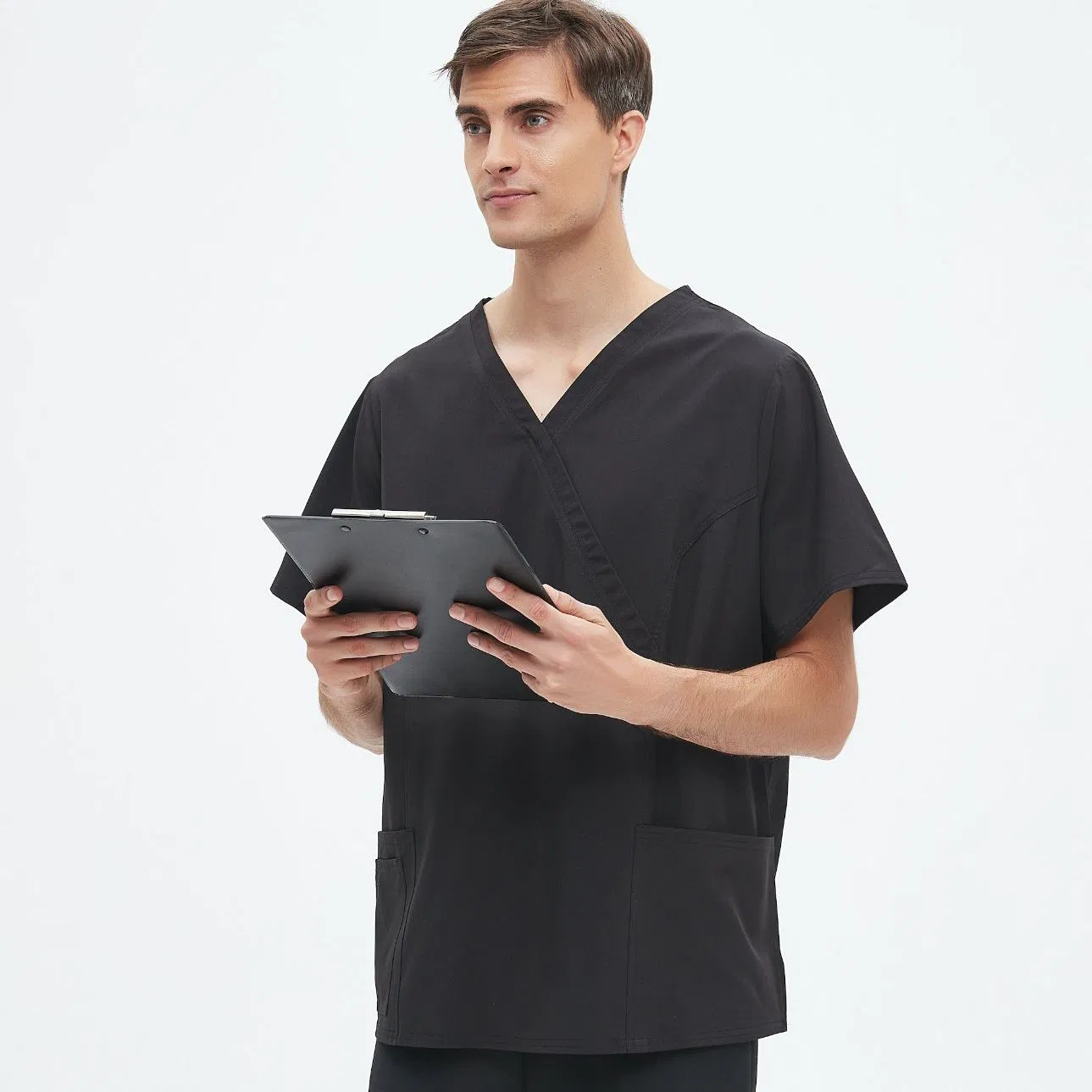 Conjuntos de scrubs médicos hospitalarios dentales, camisetas, pantalones, uniformes de trabajo en salud, uniforme de scrubs de hospital, bata de laboratorio