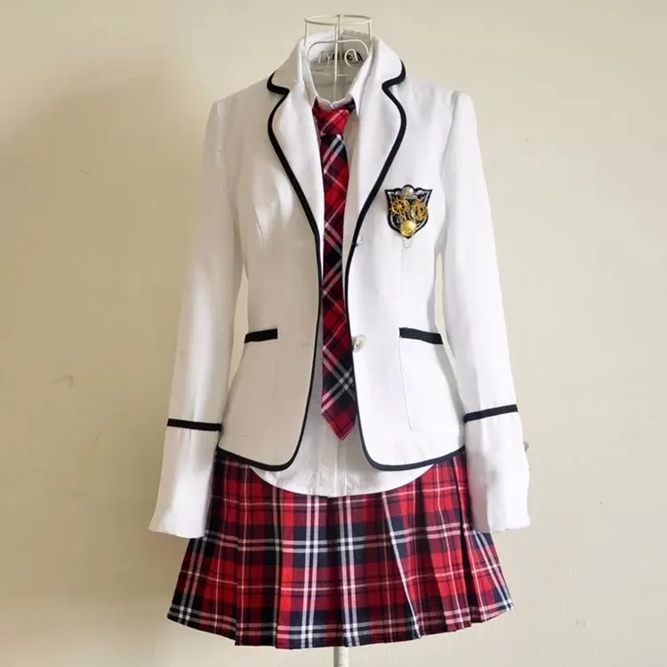 Uniformes escolares de alta calidad y diseño personalizado de China para chicas escolares coreanas