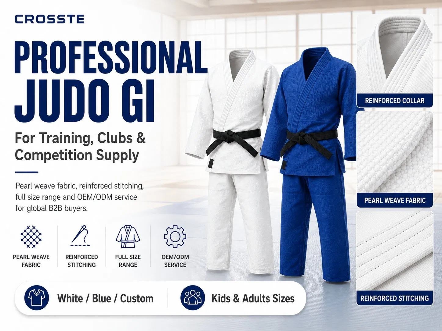 Proveedor de Gi de Competición Profesional de Judo Pesado