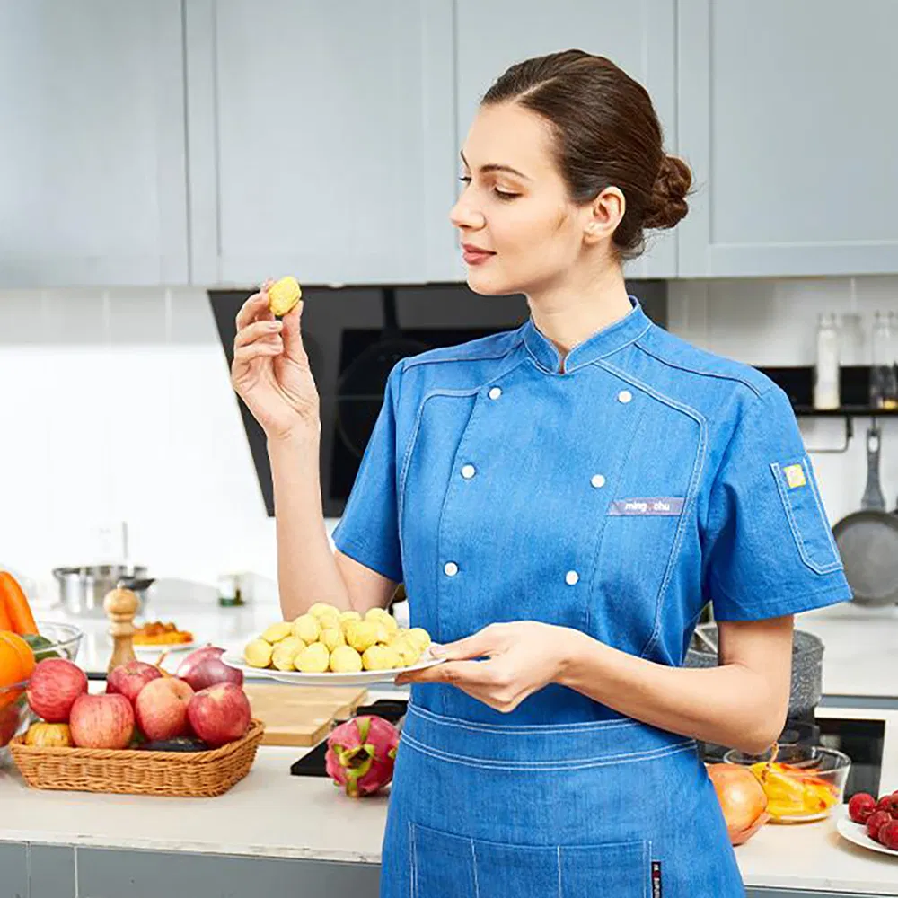 Uniforme de trabajo para chefs de cocina de restaurante, ropa personalizada para cocineros