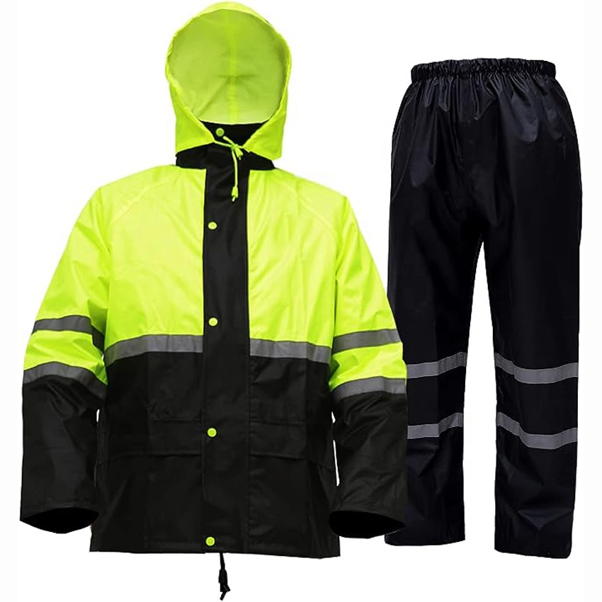 Capa de lluvia personalizada al por mayor para trabajo, uniforme de guardia de seguridad