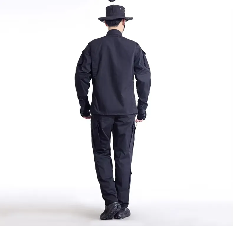 Uniforme de guardia de seguridad de camuflaje estilo ACU en azul oscuro de ripstop
