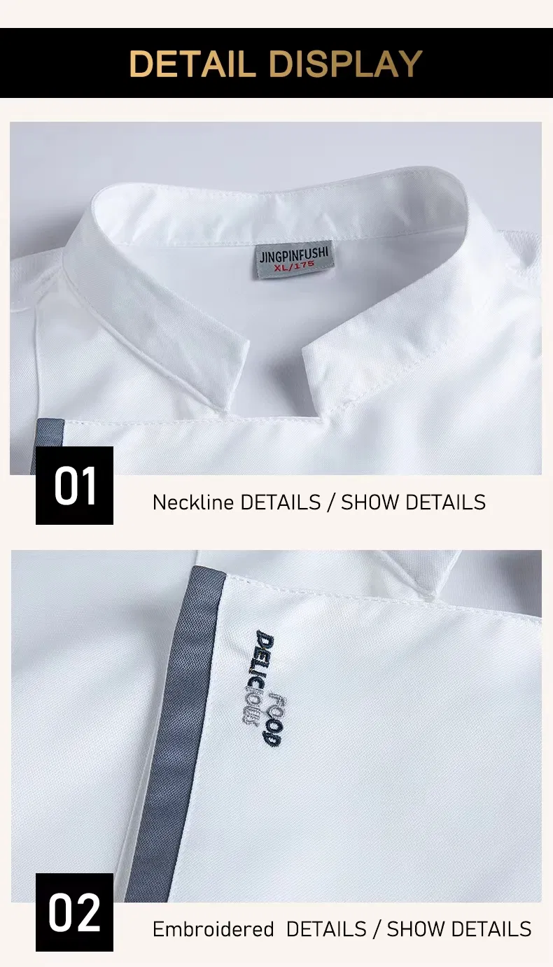 Nuevos uniformes de trabajo para chefs en hotel de banquetes, restaurante y cantina