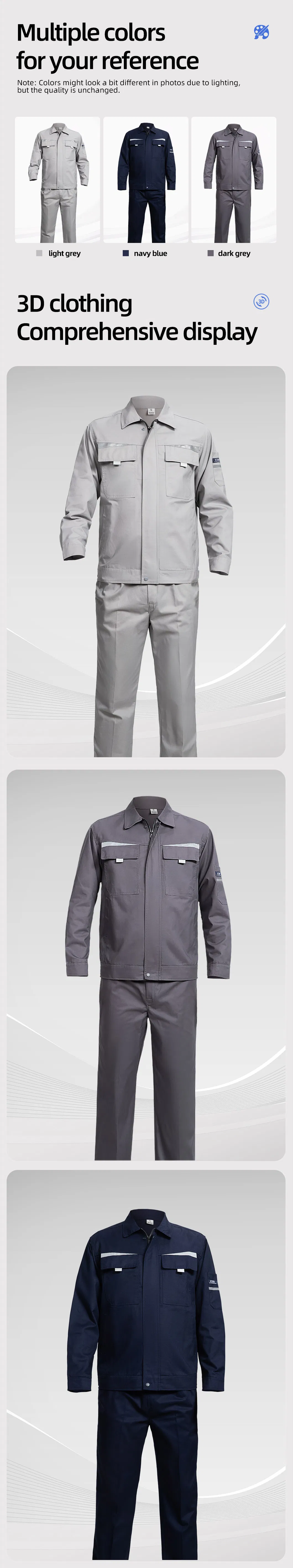 Suministro de fábrica trajes de trabajo duraderos para empresas, ropa de trabajo de reparación con cintas reflectantes, uniformes cómodos para trabajadores