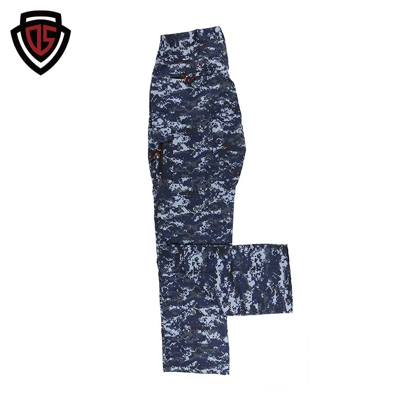 Entrenamiento Táctico Doble Seguro Uniforme de Combate Bdu Estilo Camuflaje Woodland de Poliéster y Algodón