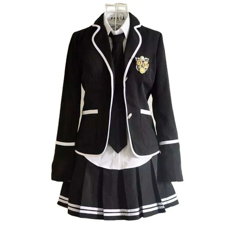 Uniformes escolares de alta calidad y diseño personalizado de China para chicas escolares coreanas