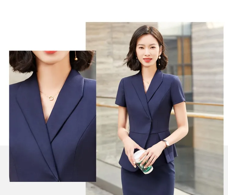 Uniforme de negocio elegante a medida para gerentes de catering al por mayor