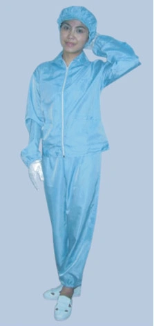 Ropa de trabajo ESD, prendas de limpieza, chaqueta y pantalones de sala limpia