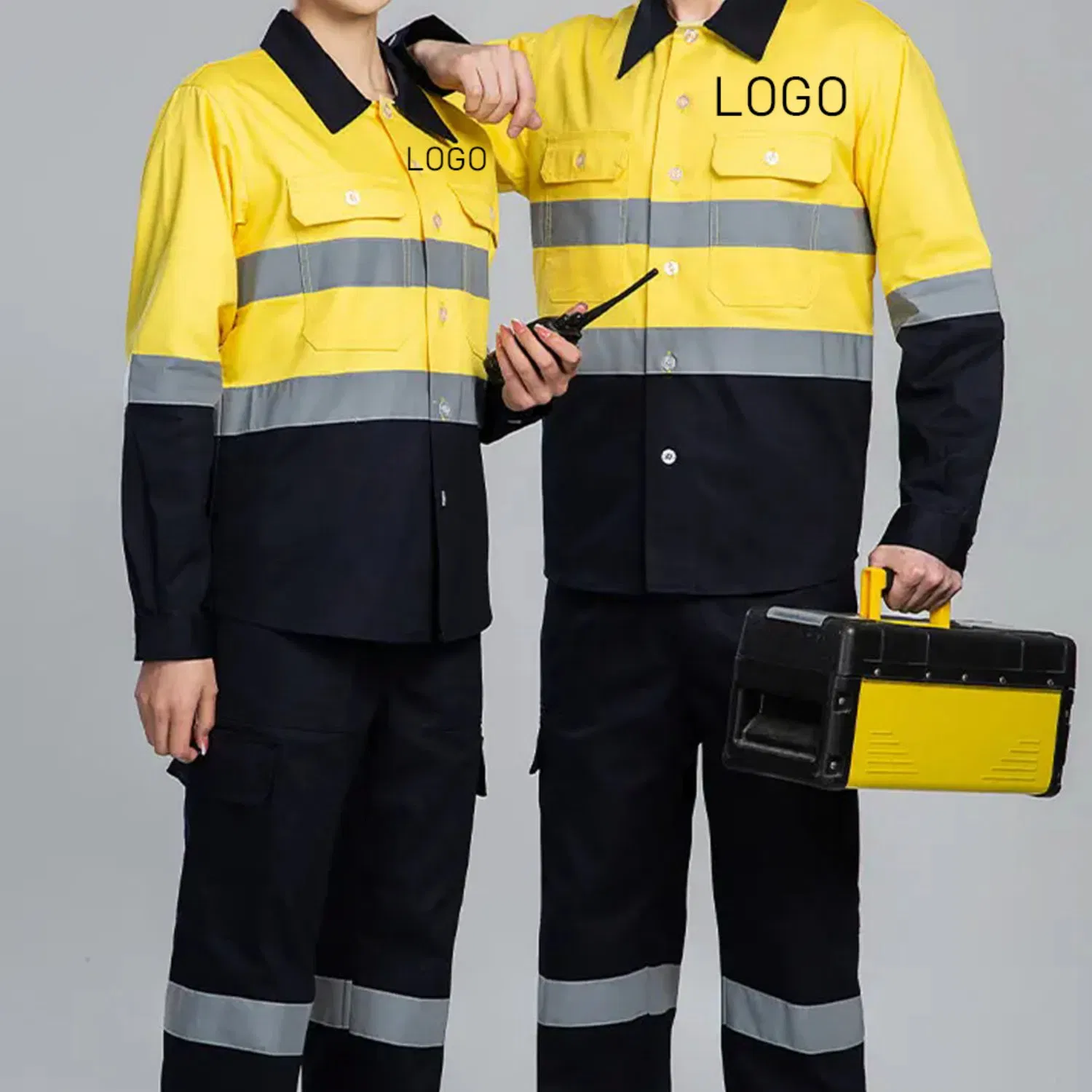 Ropa de trabajo unisex de alta calidad y antiestática, mono de trabajo con cierre de botón de alta tenacidad, uniforme de trabajo seguro, ropa de tela sostenible, OEM