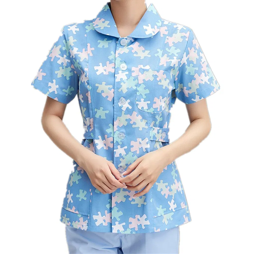 Muestra gratuita de bata quirúrgica uniforme para enfermera, batas para niños en hospitales