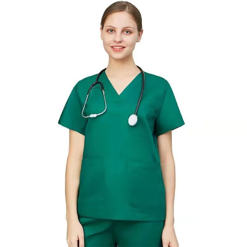 Enfermera femenina, ropa de hospital, ropa interior de hospital, uniforme de enfermera blanco