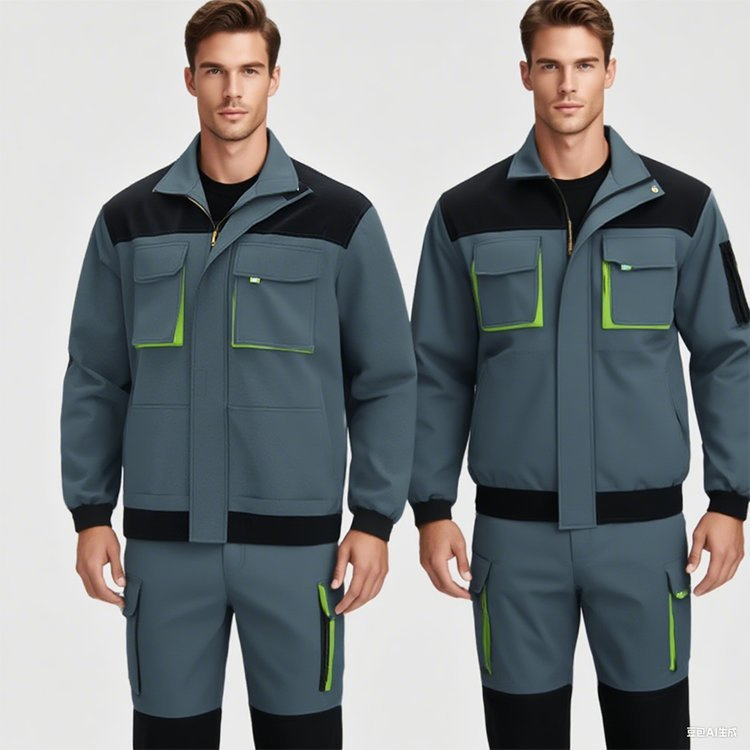 Ropa de trabajo Seguridad profesional chaqueta y pantalones uniformes de las obras de construcción