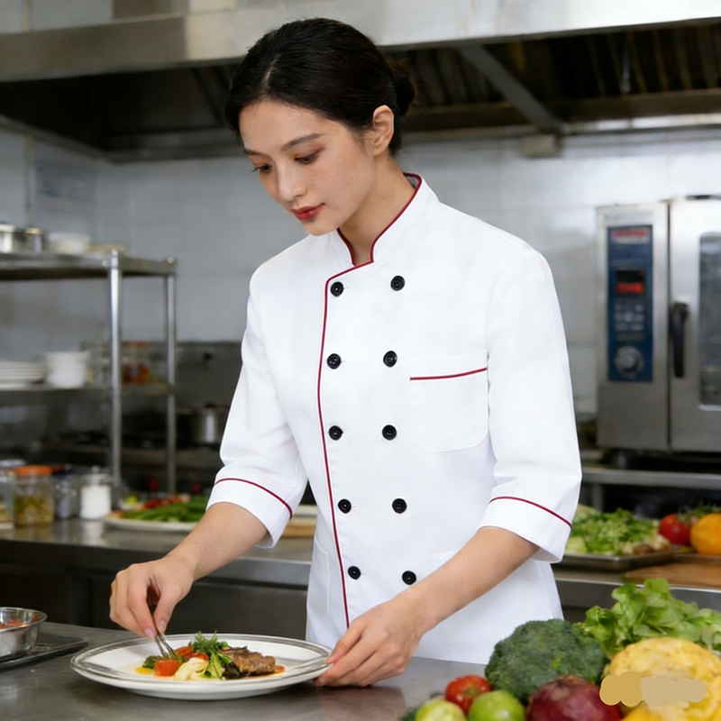 Uniforme de servicio de bartender de fábrica, uniforme de alta calidad para hotel y restaurante, uniforme para el personal de limpieza