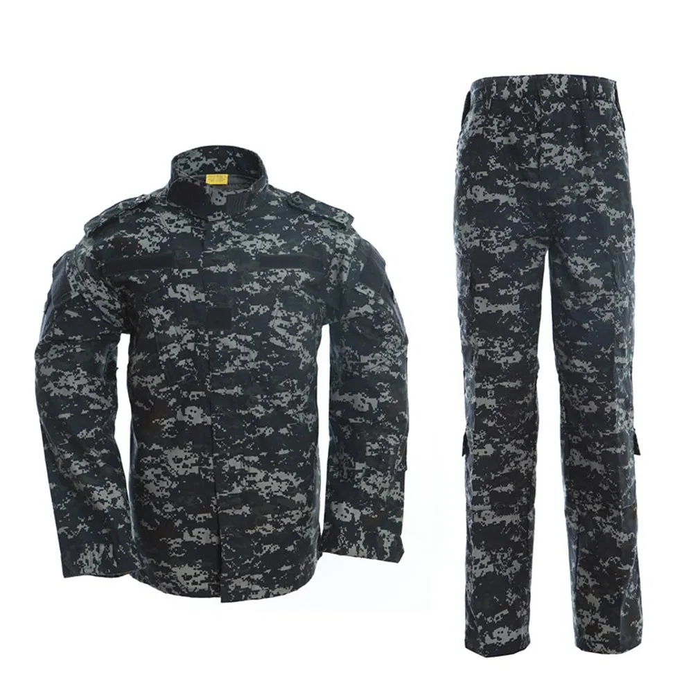 Uniforme táctico de camuflaje de poliéster y algodón resistente estilo Acu para hombres, venta directa de fábrica, conjunto de uniforme Acu de camuflaje Multicam de alta calidad