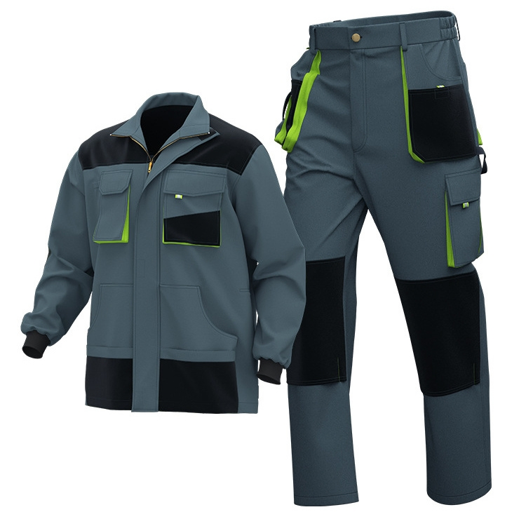 Ropa de trabajo Seguridad profesional chaqueta y pantalones uniformes de las obras de construcción