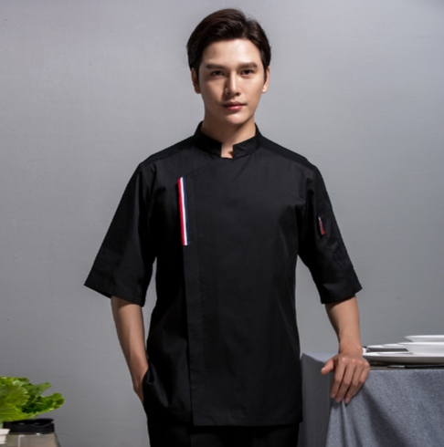 Uniforme de chef de manga larga y corta cómodo para cocina de panadería