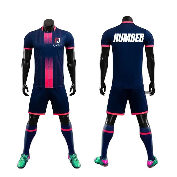 Impresión personalizada uniforme de fútbol para adultos y niños uniforme de entrenamiento de secado rápido transpirable uniforme de equipo camiseta de fútbol ligera