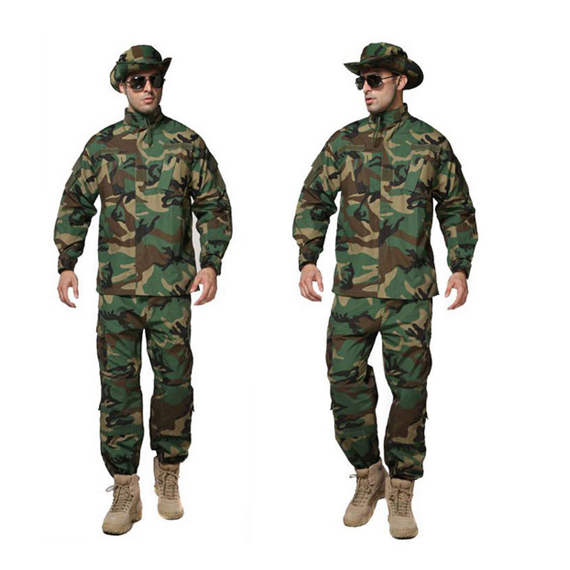 Uniforme táctico de seguridad para hombres en camuflaje digital azul, impermeable y transpirable