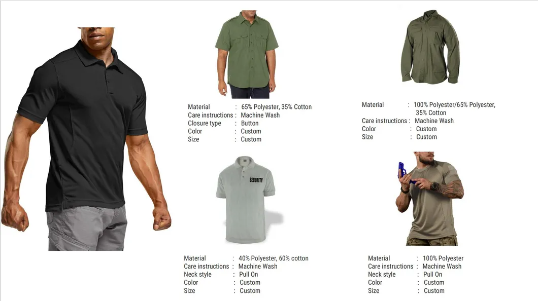 Diseño de uniformes de seguridad