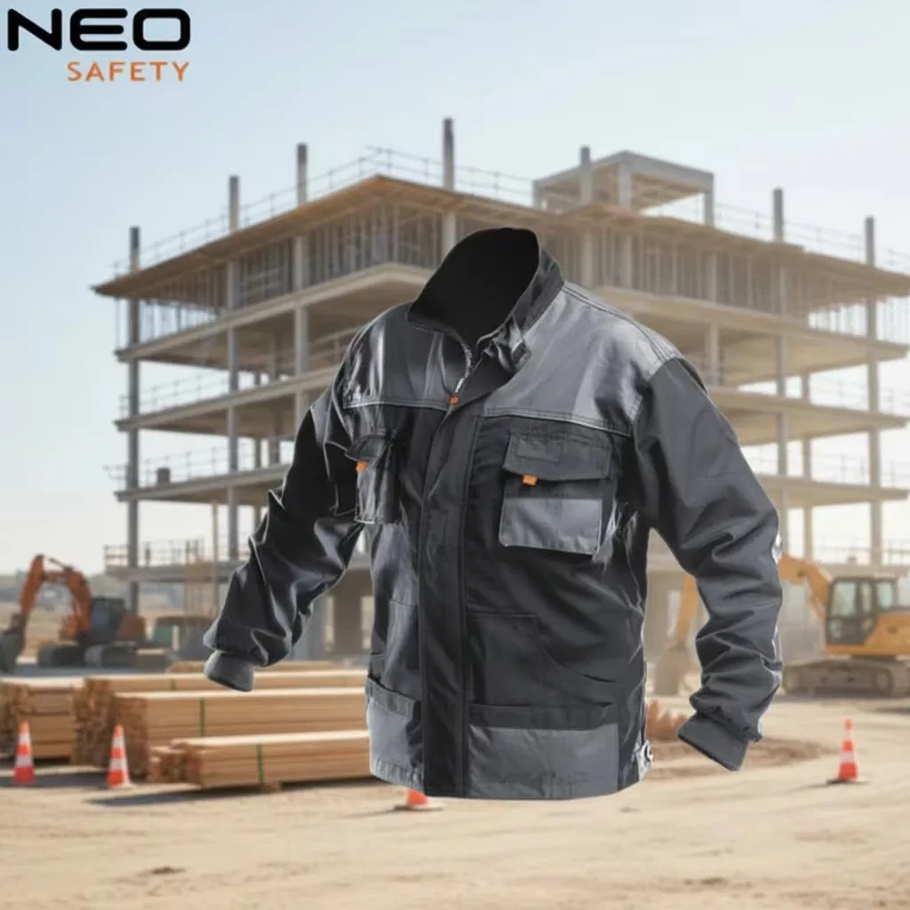 Ropa de trabajo para hombres, chaqueta de mecánico, uniforme de seguridad para construcción