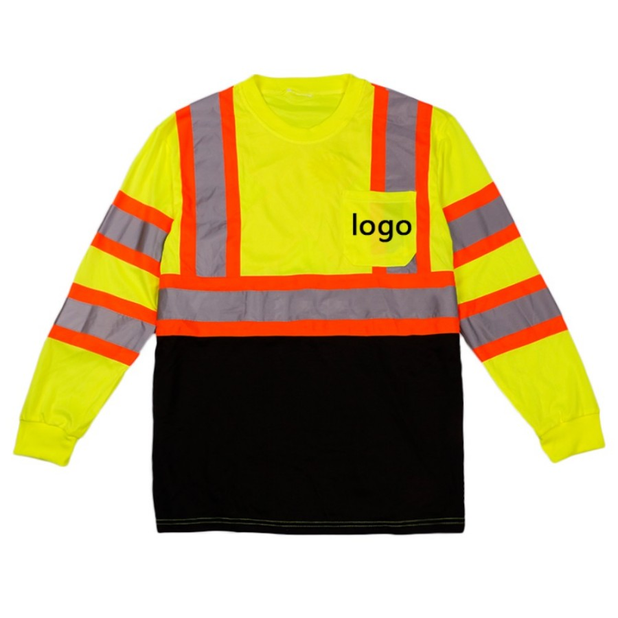 Ropa de seguridad reflectante para hombres de construcción industrial de primavera y otoño, uniforme de mecánico, traje de trabajo de mangas largas, ropa laboral