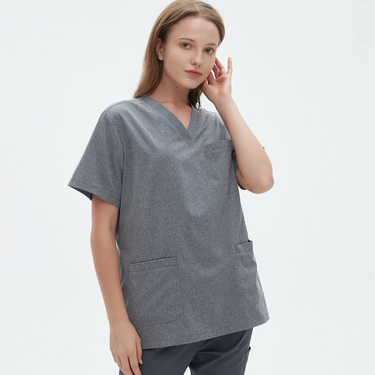 Conjunto de uniforme médico de manga corta, traje de hospital, uniformes de scrubs, uniforme médico, uniforme profesional de enfermería