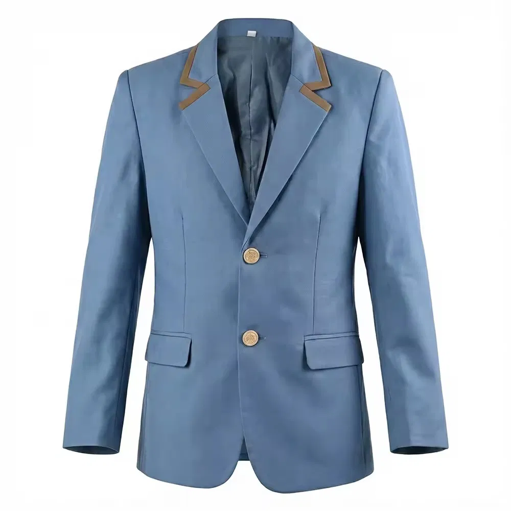 Blazer de estilo británico, falda de cuadros con pliegues, camisa blanca, corbata, uniforme escolar