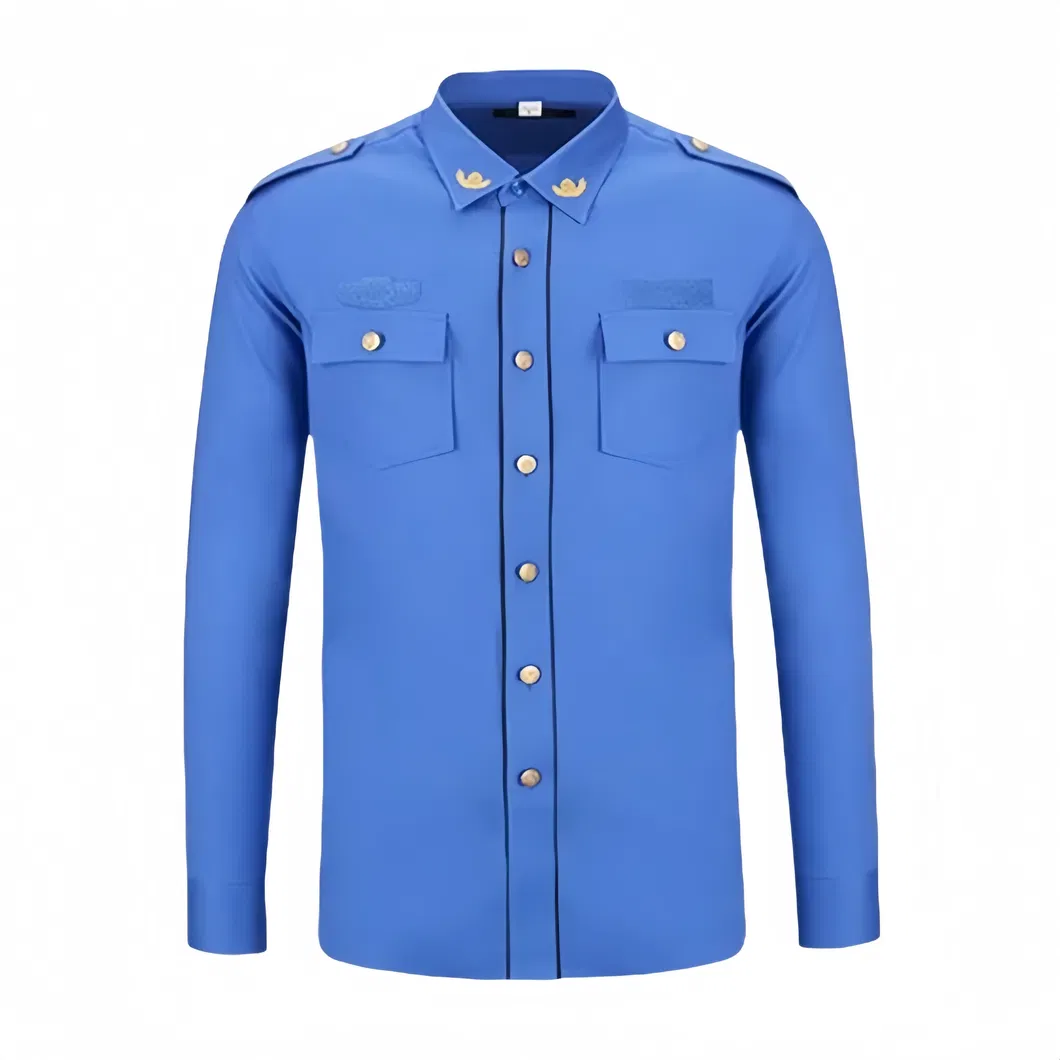 Camisa de trabajo de oficial, ropa de guardia de seguridad, chaqueta profesional, uniforme de trabajo personalizado