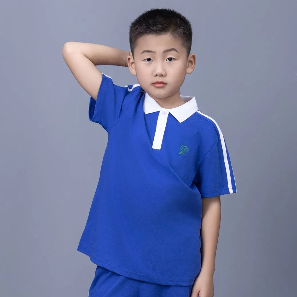 Uniformes escolares de algodón personalizados para muestreo rápido y ajuste fácil