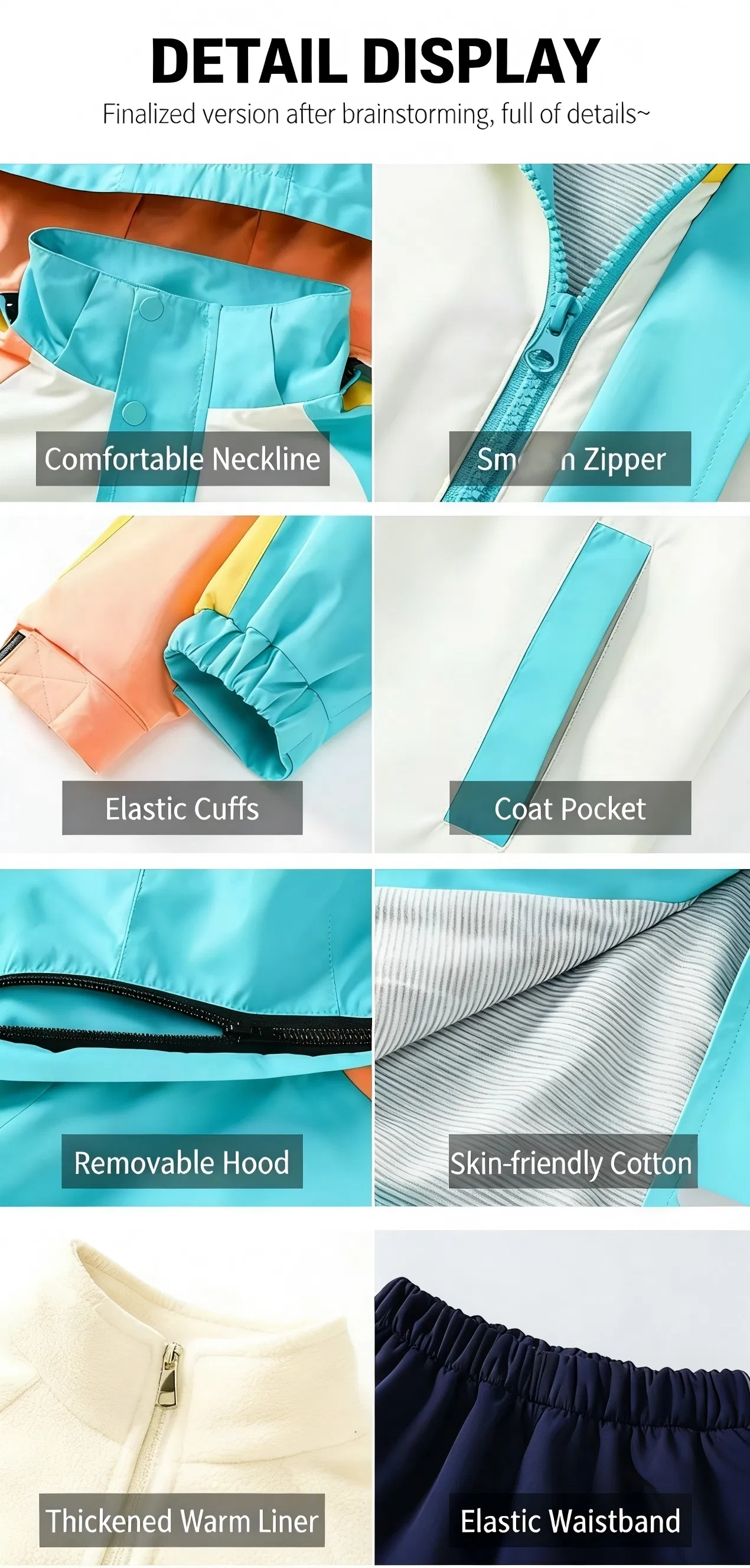 Uniforme escolar para niños y niñas, chaquetas de lluvia ligeras y impermeables con capucha