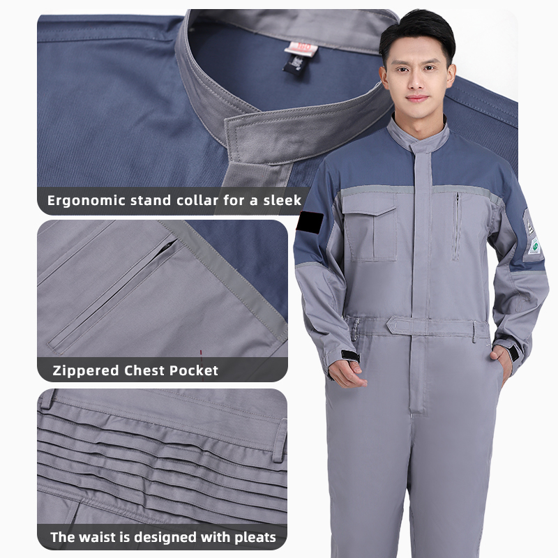 Conjunto de trabajo de dos piezas antiestático uniforme de seguridad ESD industrial ropa de protección duradera soporte de logotipo personalizado