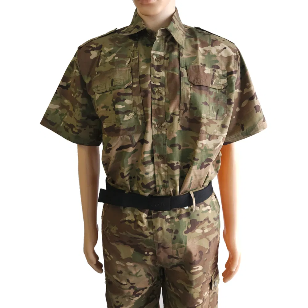 Ropa de estilo deportivo para entrenamiento al aire libre personalizada de fábrica en China, uniforme táctico de seguridad de camuflaje