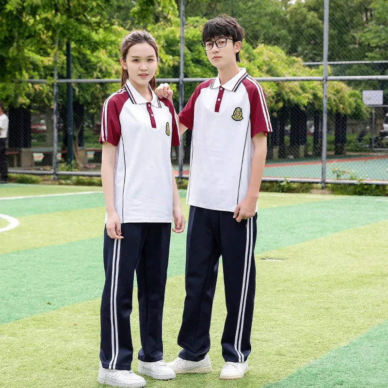 Camisas polo deportivas para estudiantes de secundaria de OEM, uniformes escolares de academia