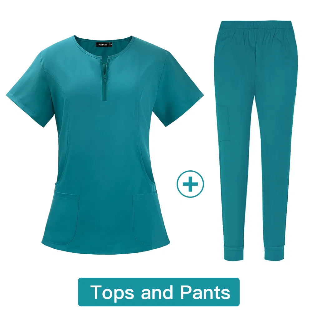 Enfermera femenina, ropa de hospital, ropa interior de hospital, uniforme de enfermera blanco