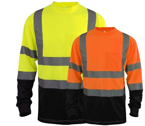 Camiseta de seguridad reflectante OEM de alta visibilidad para exteriores, nuevos estilos de uniformes de metro