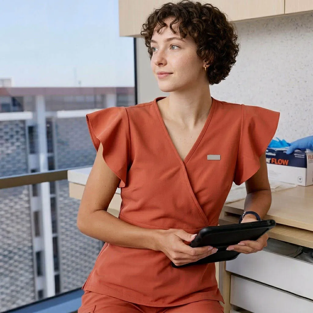 Uniformes de enfermería personalizados para médicos, conjuntos de scrubs médicos para mujeres, fabricante mayorista para enfermeras