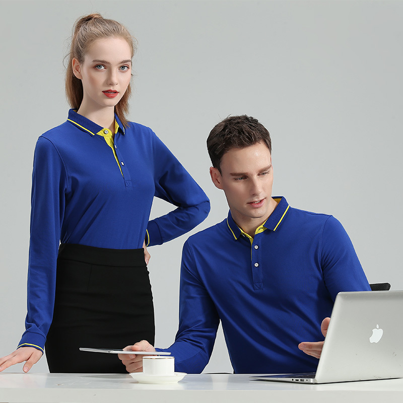 Ropa de negocio personalizada de fábrica, camisa polo de oficina, uniforme para personal de taller y hotel, uniforme bancario