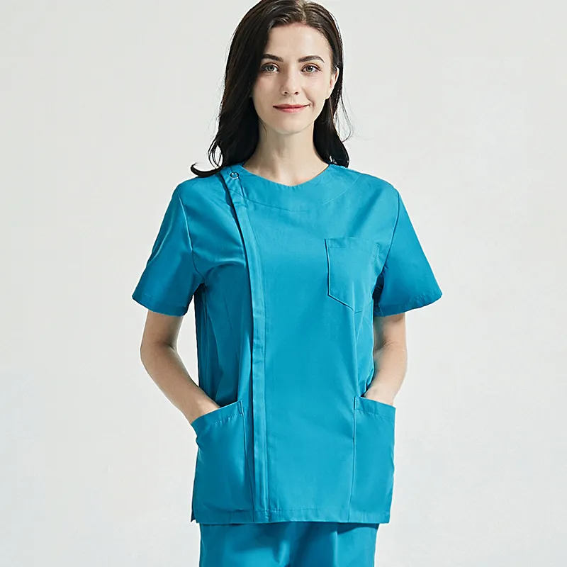 Enfermera femenina, ropa de hospital, ropa interior de hospital, uniforme de enfermera blanco