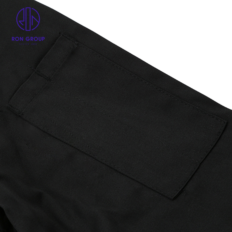 Chaqueta de uniforme de chef negra al por mayor, ropa de trabajo, traje de trabajo para hotel y restaurante, ropa de algodón