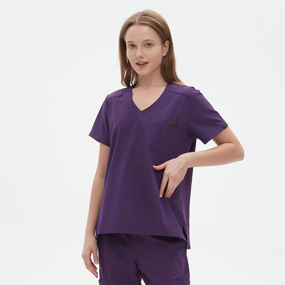 Conjunto de uniforme médico de manga corta, traje de hospital, uniformes de scrubs, uniforme médico, uniforme profesional de enfermería