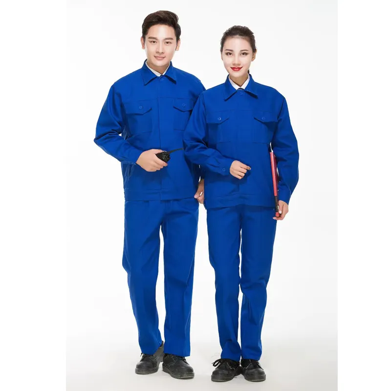 100% Ropa de trabajo de nuevo estilo de algodón, diseño OEM, uniforme de seguridad unisex, ropa de trabajo, uniformes de trabajo