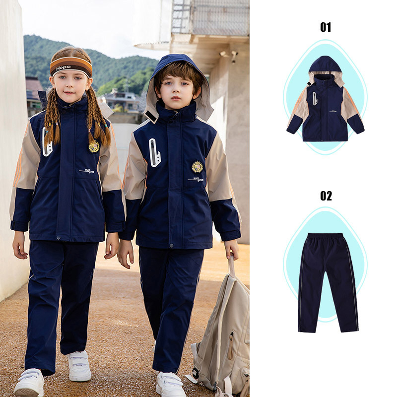 Juego de 3 piezas Traje para niños Escuela Primaria Hotel Venta uniforme de invierno Nuevo estilo 2024