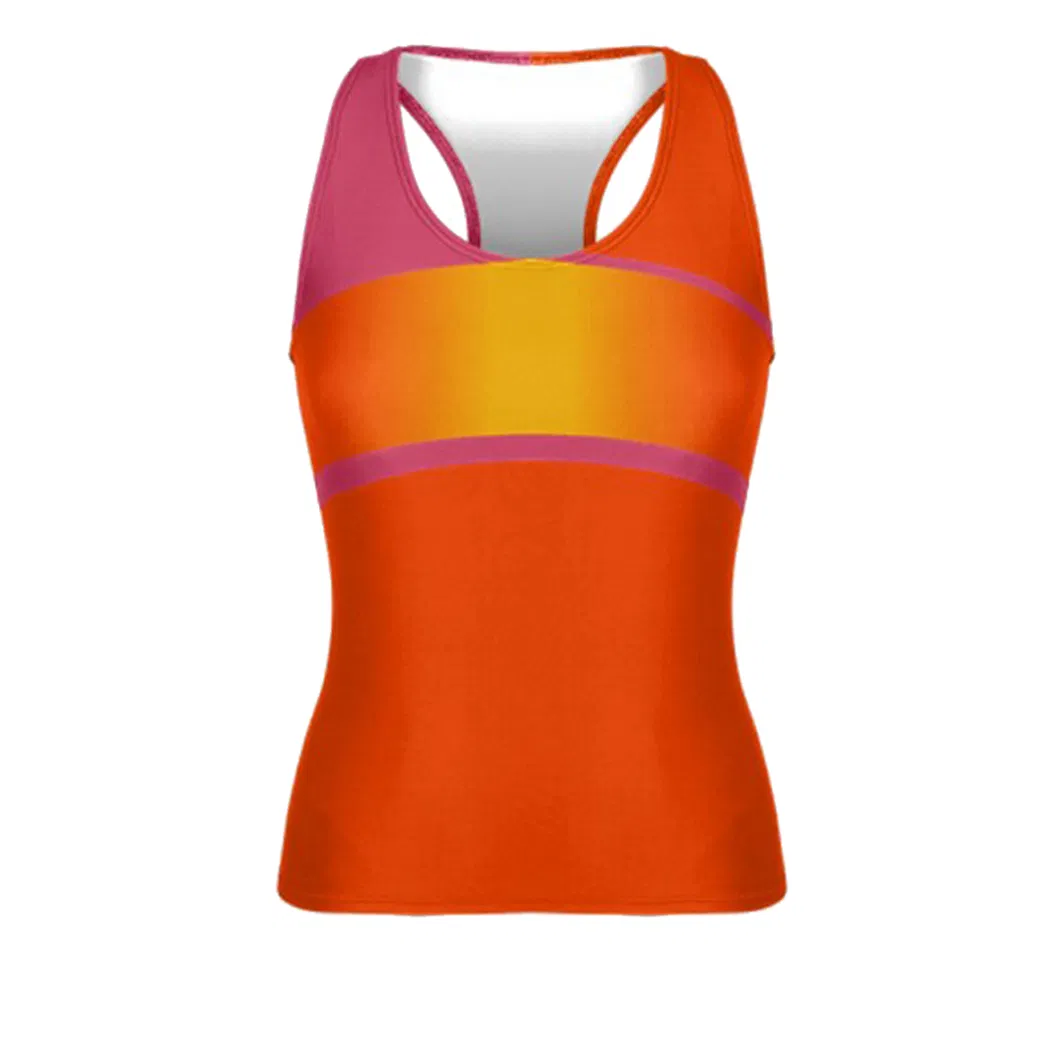 Ropa de animación personalizada, camisetas sin mangas para práctica deportiva, uniforme de animación por sublimación