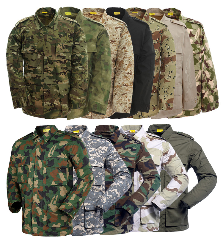 Uniforme Táctico Americano Rip-Stop Combate Bdu Uniforme de Color Personalizado Ropa de Estilo Táctico