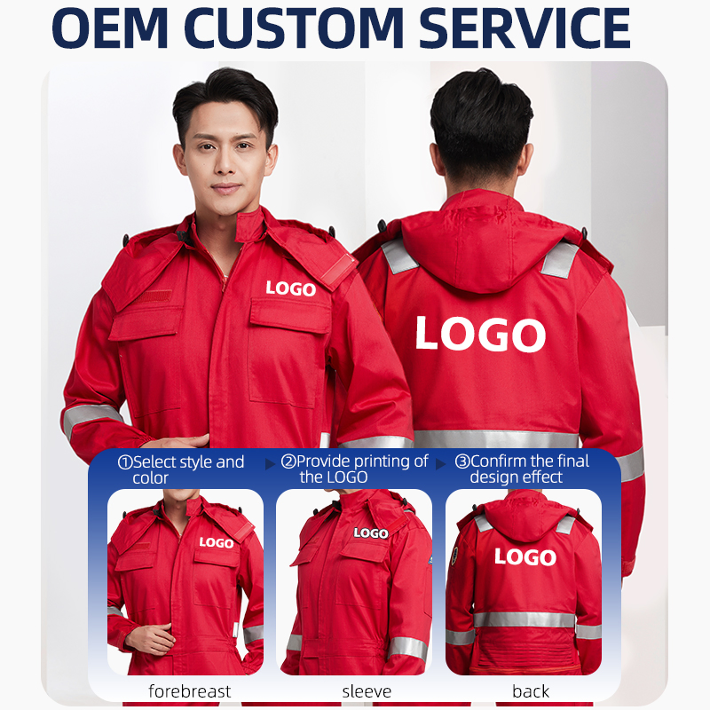 Ropa de trabajo reflectante antiestática retardante de llama para planta industrial 235GSM EPP de seguridad para todas las estaciones color personalizado