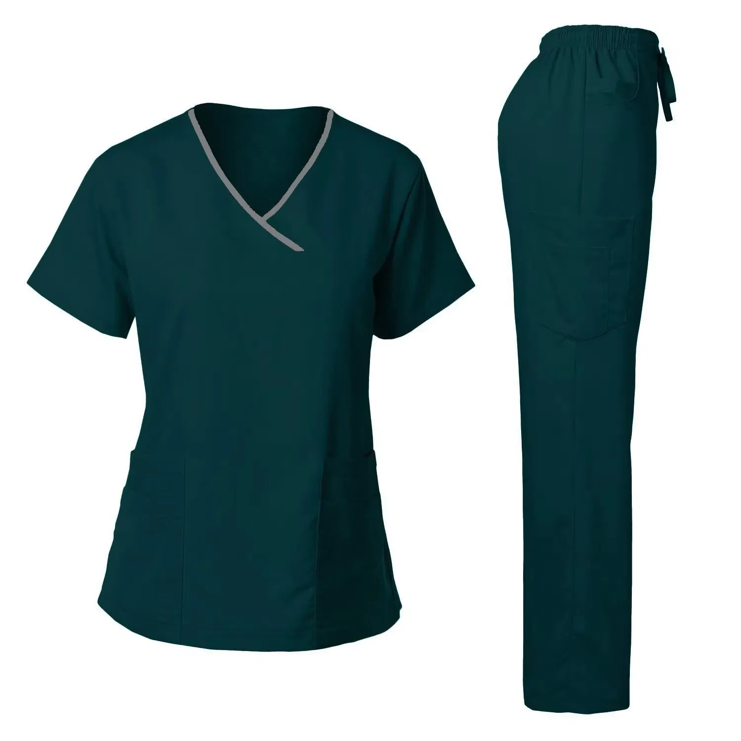 Uniformes médicos de verano ligeros de manga corta para doctores, batas quirúrgicas para sala de operaciones, scrubs de bloques de color, ropa de trabajo, uniformes de scrubs