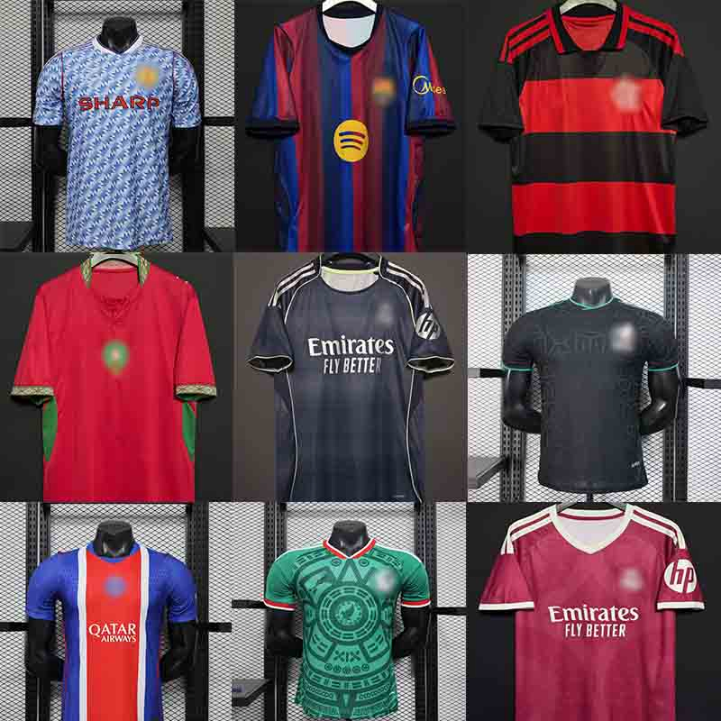 2026 Camisetas vintage al por mayor y al por menor de alta calidad, camisetas de fútbol tailandesas, ropa de marca, kits de fútbol, uniformes de equipo deportivo, kits de fútbol