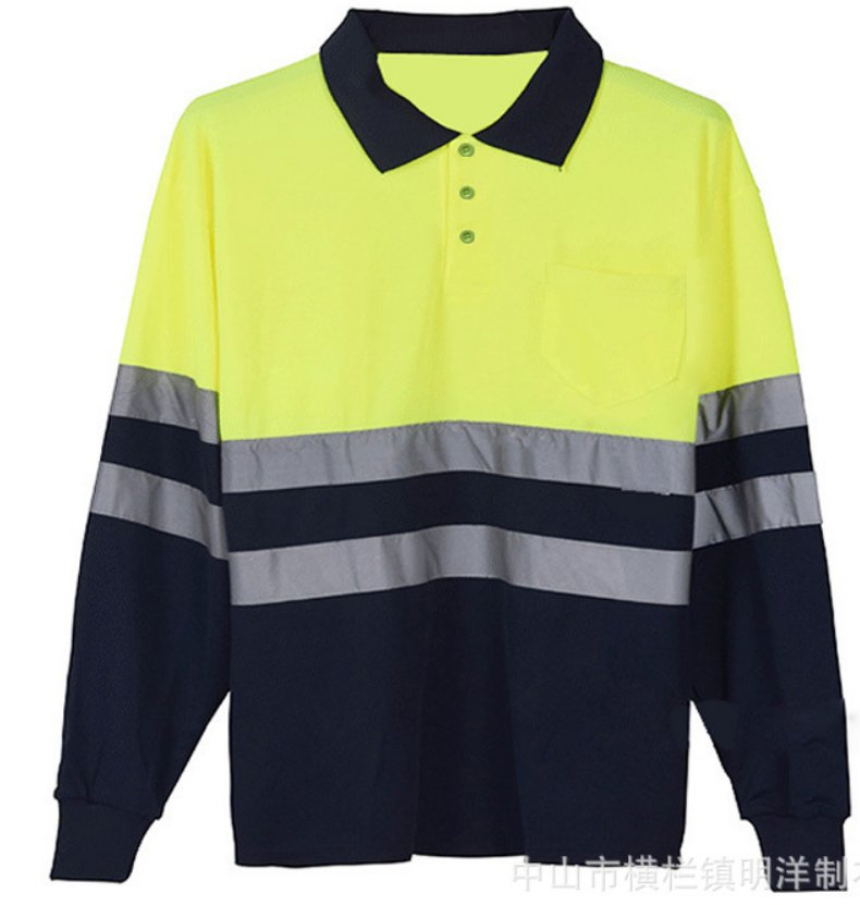 Camiseta de seguridad reflectante OEM de alta visibilidad para exteriores, nuevos estilos de uniformes de metro